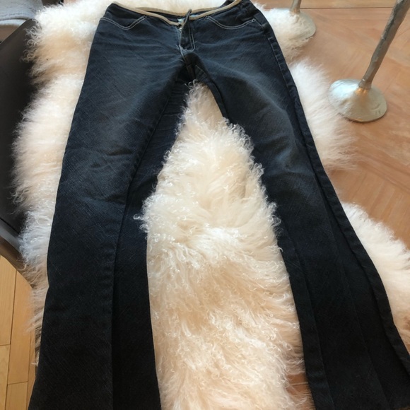 GC Vintage Rare Pelle Pelle womens dark denim jeans in SZ 27!! - Picture 2 of 9